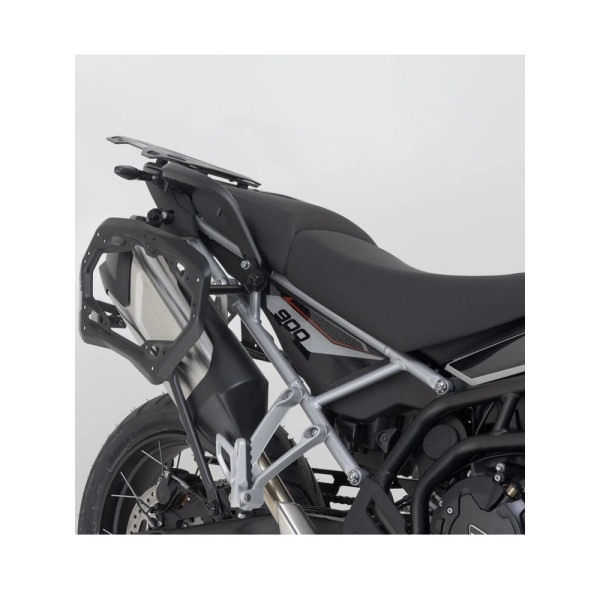 Комплект: бічні кофри + кріплення PRO TRAX ADV SW-Motech Triumph Tiger 900 GT/ Pro, Rally Pro (23-) чорні об'єм: 45 + 37л