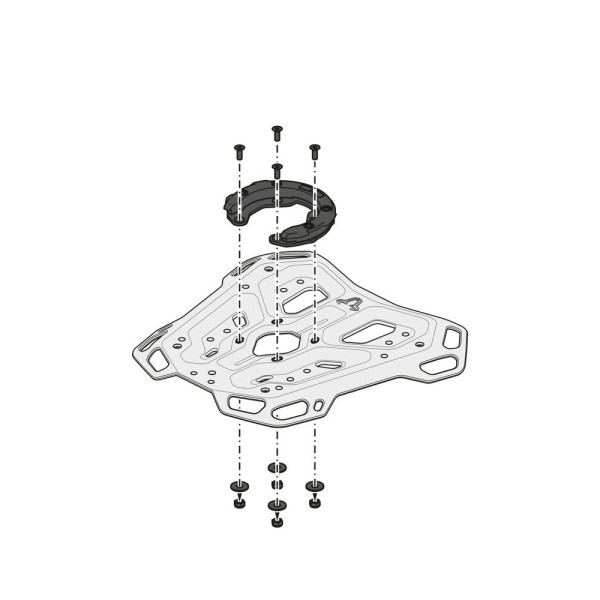 Центральний стелаж Adventure-Rack SW-Motech Moto Guzzi V85 TT Strada (24-)