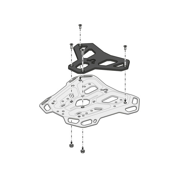 Центральний стелаж Adventure-Rack SW-Motech Moto Guzzi V85 TT Strada (24-)