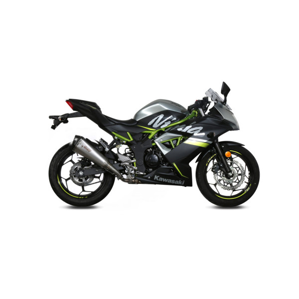Глушник мотоцикловий Slip-On Line (Delta Race) MIVV для Kawasaki Ninja 125 / Z125 (19-) срібний