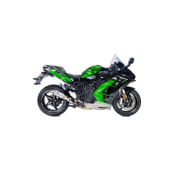 Глушник мотоцикловий IXRACE MK2 Kawasaki Ninja H2 SX (22-) сталевий, без гомологації