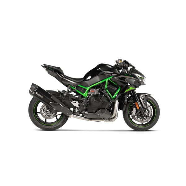 Випускний глушник Akrapovič Kawasaki Z H2 1000 (20-) чорний титан/ вуглецеве волокно