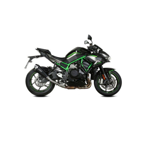 Глушник мотоцикловий Slip-On Line (Delta Race) MIVV для Kawasaki ZH2 1000 (20-) чорний