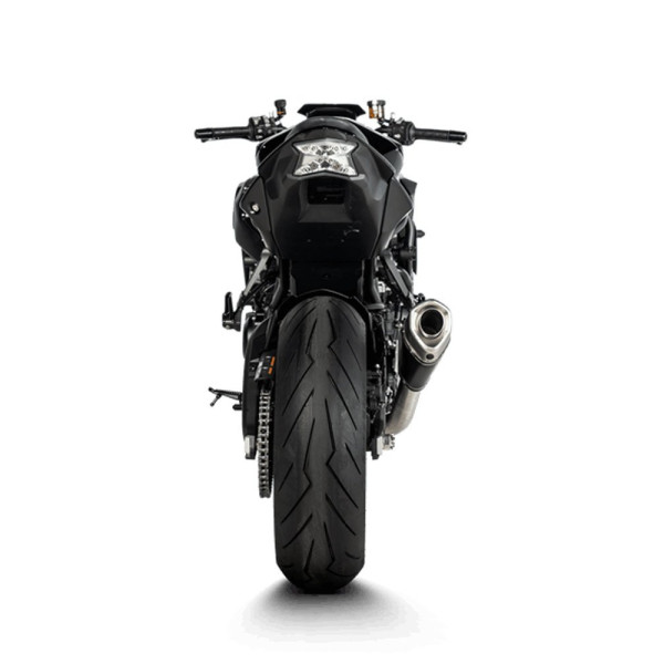 Глушник мотоцикловий Akrapović для Kawasaki Z H2 1000 20- Slip-On Line, Чорний Титан