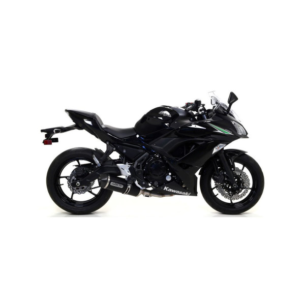 Глушник Arrow Kawasaki Ninja 650 17-20, Z 650 17-20/ Versys 650 17-20 Race-Tech, Темний алюміній + вуглецеве волокно