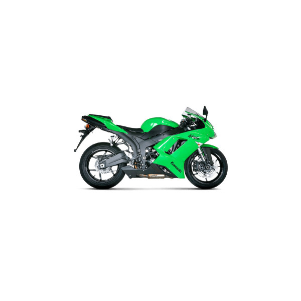 Вихлопна система Akrapović для Kawasaki ZX-6R 07-08 Slip-On Line, Титан + Вуглецеве волокно