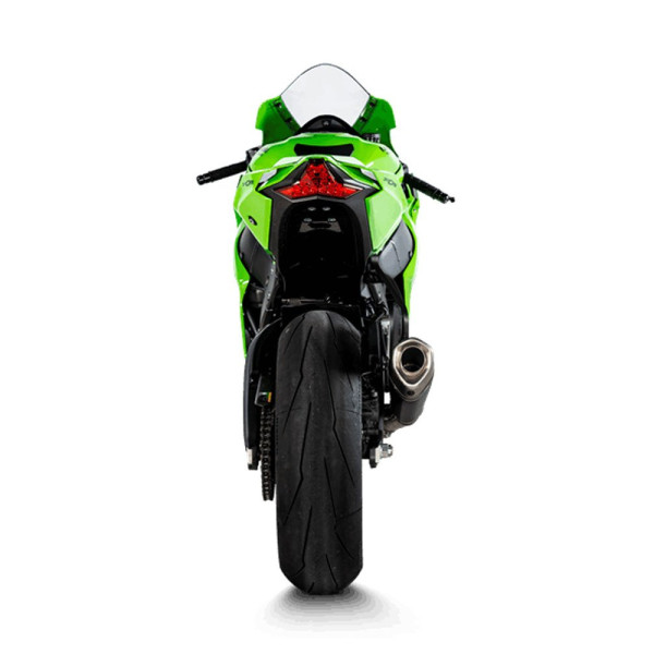 Глушник мотоцикловий Akrapović для Kawasaki Ninja ZX-10 R/ Ninja ZX-10RR (21-) Slip-On Line, Чорний Титан