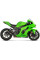 Глушник мотоцикловий Akrapović для Kawasaki Ninja ZX-10 R/ Ninja ZX-10RR (21-) Slip-On Line, Чорний Титан