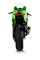 Глушник мотоцикловий Akrapović для Kawasaki Ninja ZX-10 R/ Ninja ZX-10RR (21-) Slip-On Line, Carbon + Нержавіюча сталь