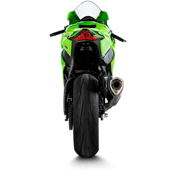 Глушник мотоцикловий Akrapović для Kawasaki Ninja ZX-10 R/ Ninja ZX-10RR (21-) Slip-On Line, Carbon + Нержавіюча сталь