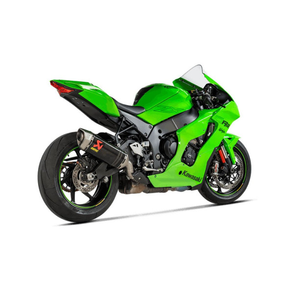 Глушник мотоцикловий Akrapović для Kawasaki Ninja ZX-10 R/ Ninja ZX-10RR (21-) Slip-On Line, Carbon + Нержавіюча сталь