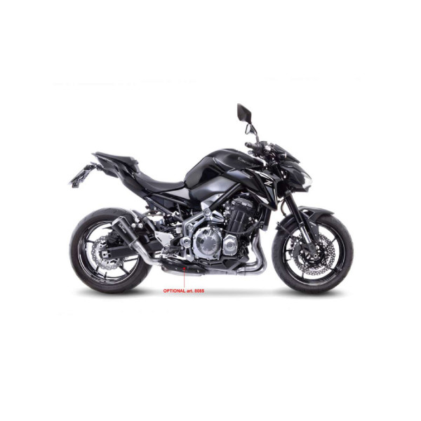 Глушник мотоцикловий LeoVince LV-10 Black Edition Slip-On, Нержавіюча сталь для Kawasaki Z 900 17-19 / Z 900 A2 18-