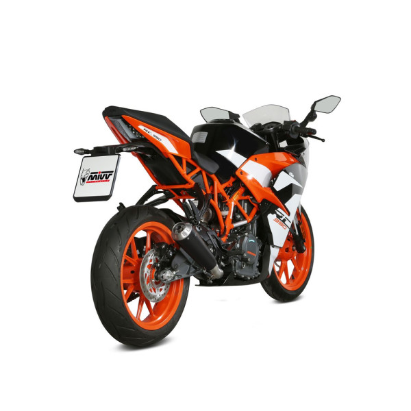 Вихлопна система (X-M1) MIVV для KTM Duke 125 / 390 / RC125 / 390 (17-20) чорна