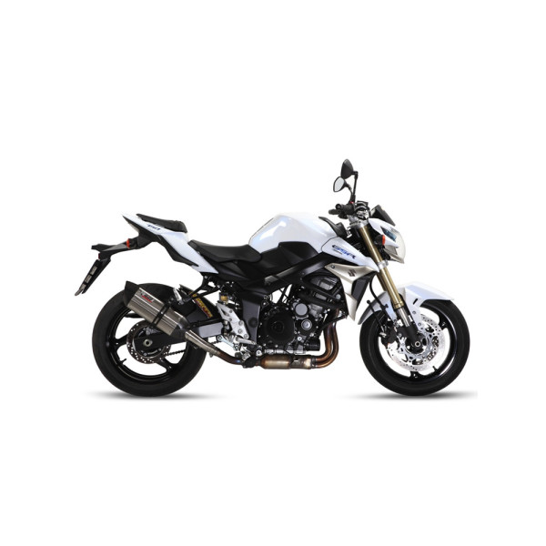 Вихлопна система Slip-On Line (Suono) MIVV для Suzuki GSR750 (11-16) срібний
