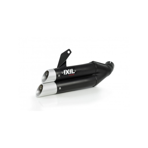 Глушник IXIL DUAL HYPERLOW BLACK XL, L3XB (SLIP ON) - Suzuki GSR 750 11-16 / GSX 750 S 17-20