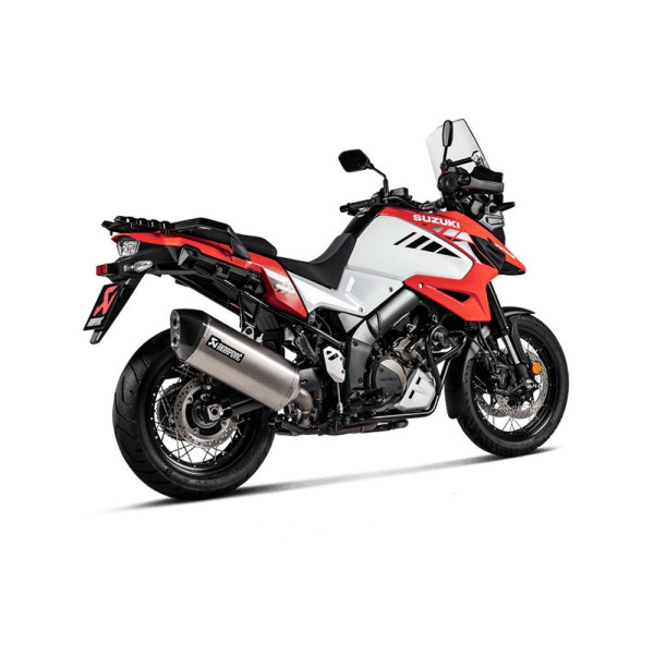 Глушник мотоцикловий Akrapović Slip-On Line Suzuki V-Strom 1000 (14-19)/ V-Strom 1050 (20-23) Титан + Вуглецеве волокно