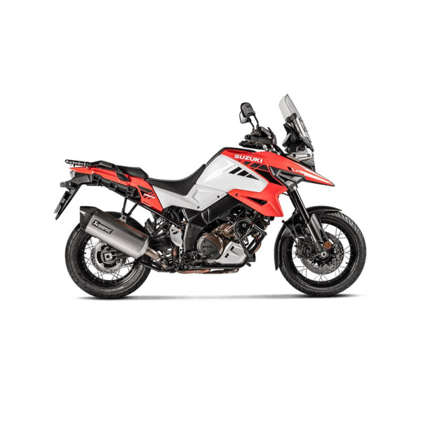 Глушник мотоцикловий Akrapović Slip-On Line Suzuki V-Strom 1000 (14-19)/ V-Strom 1050 (20-23) Титан + Вуглецеве волокно