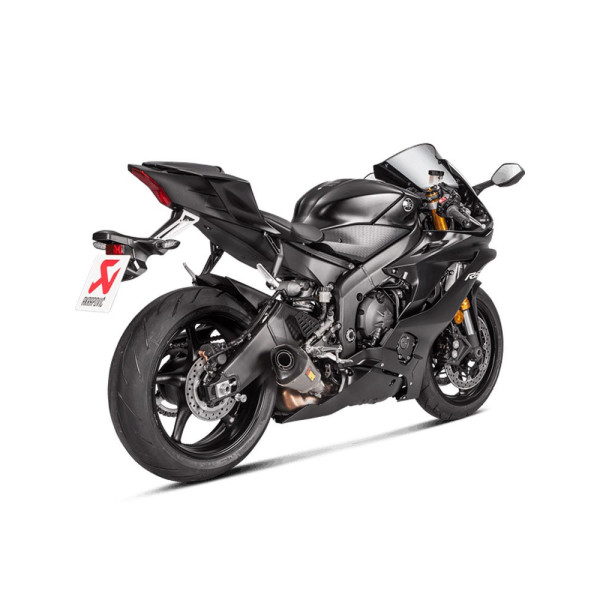 Глушник мотоцикловий Slip-On Line Титан + Вуглецеве волокно Akrapović для Yamaha YZF-R6 10-