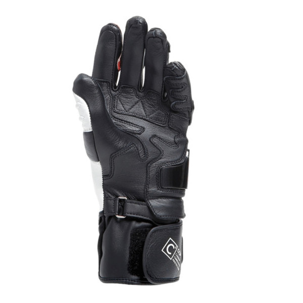 Рукавички мотоциклетні жіночі Dainese Carbon 4 довгі чорні-білі-червоні