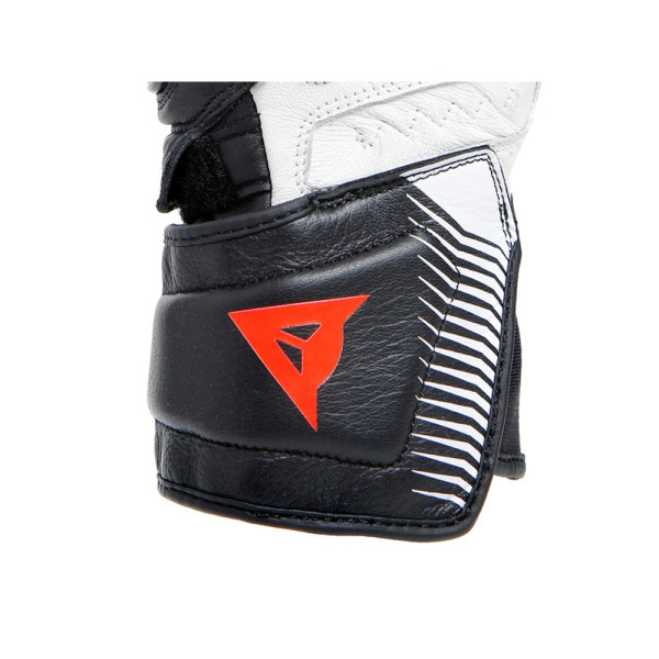 Рукавички мотоциклетні жіночі Dainese Carbon 4 довгі чорні-білі-червоні