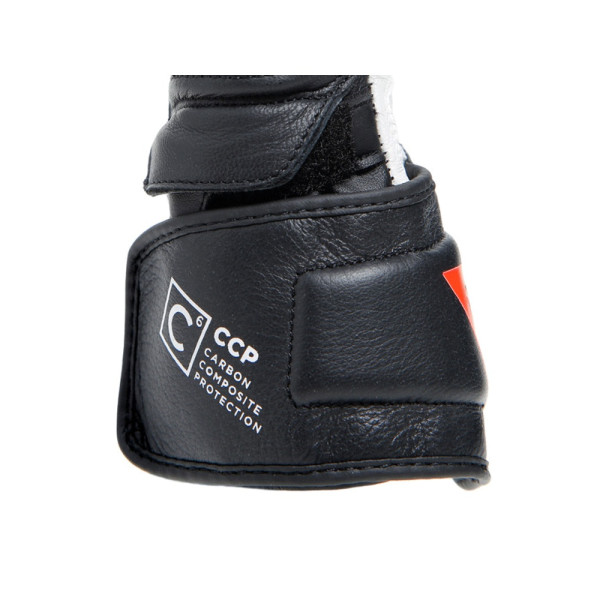 Рукавички мотоциклетні жіночі Dainese Carbon 4 довгі чорні-білі-червоні