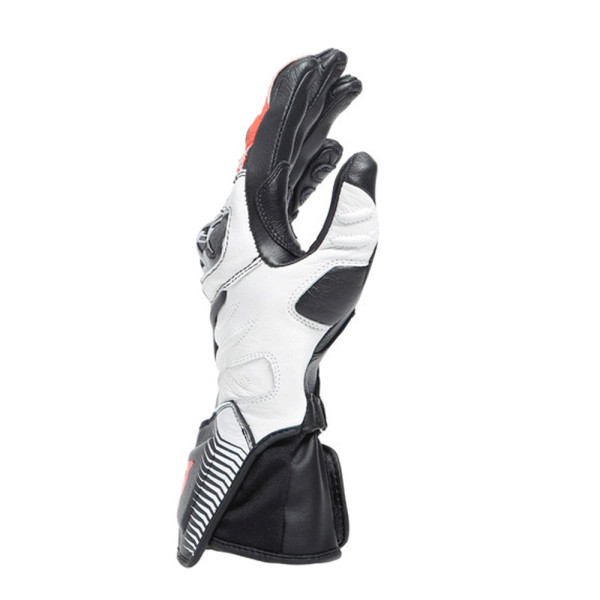 Рукавички мотоциклетні жіночі Dainese Carbon 4 довгі чорні-білі-червоні