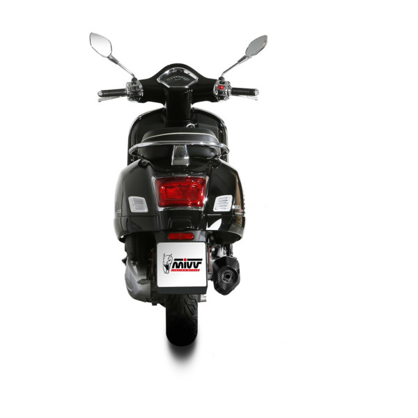 Глушник мотоцикловий Slip-On Line (Delta Race) MIVV для Vespa GTS300 (21-) чорний