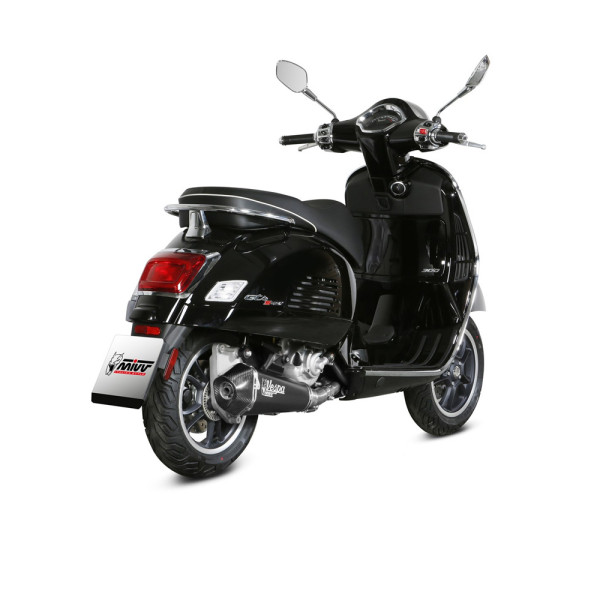 Глушник мотоцикловий Slip-On Line (Delta Race) MIVV для Vespa GTS300 (21-) чорний
