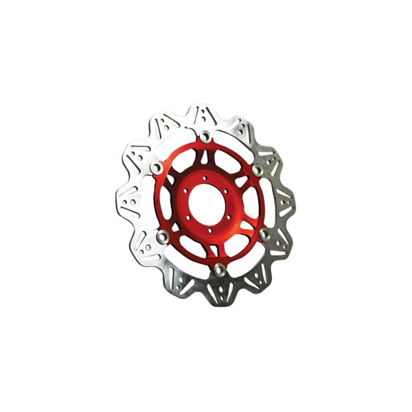 Гальмівний диск EBC VR621RED VEE ROTOR червоний на перед.