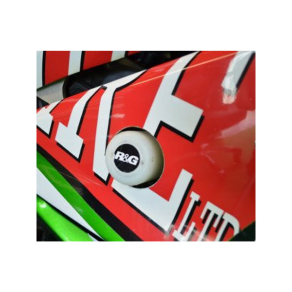 Краш-пади R&G для Triumph Daytona 675 (13-16) білі