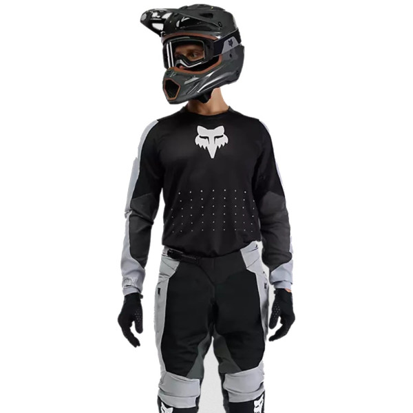 Блуза ендуро Fox Ranger Air Offroad чорна-сіра