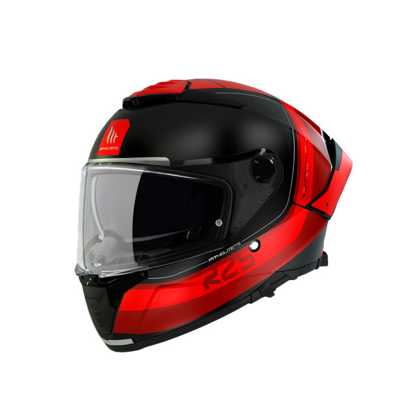 Шолом інтегральний MT Thunder 4 SV R25 чорний-червоний