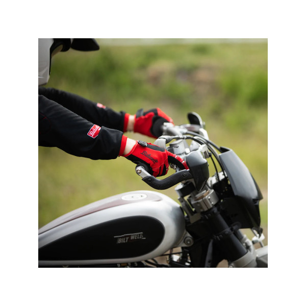 Кросові рукавиці Biltwell Moto червоно-чорні