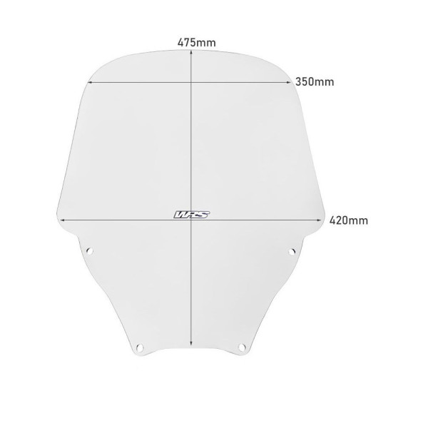 Мотоциклетний щиток WRS Standard Honda Forza 125/ 350 (21-24) прозорий