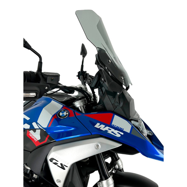 Мотоциклетний щиток WRS Caponord для BMW R 1300 GS (23-)/ Adventure (24-) затемнений для версії з радаром