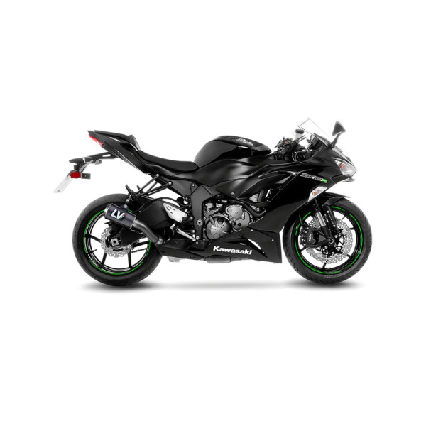 Випускний глушник LeoVince LV-10 Slip-On, Carbon для Kawasaki ZX-6R Ninja 09-16 / 19-20