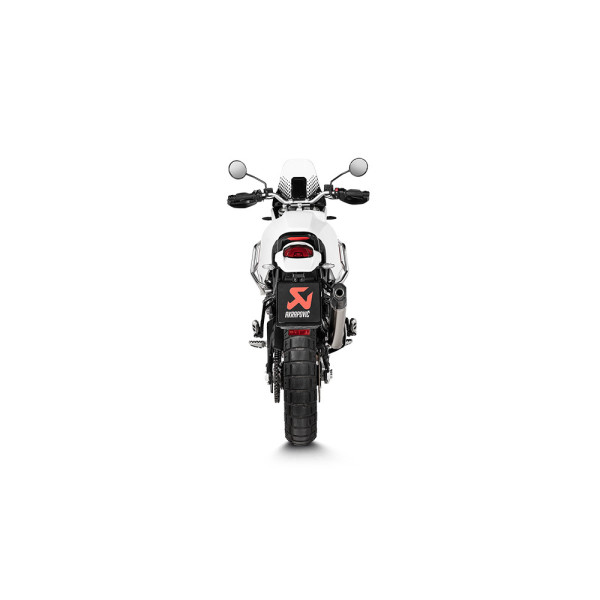 Вихлопна система мотоцикла Slip-On Line Титан + Вуглецеве волокно Akrapovič для Ducati DesertX (22-24)/ Rally (24)