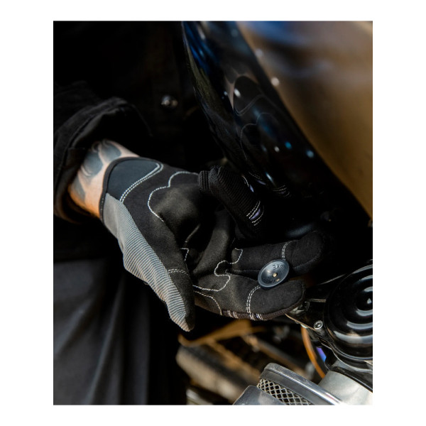 Кросові рукавички Biltwell Moto сірі-чорні