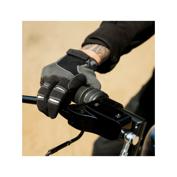Кросові рукавички Biltwell Moto сірі-чорні