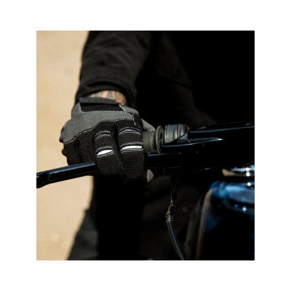 Кросові рукавички Biltwell Moto сірі-чорні