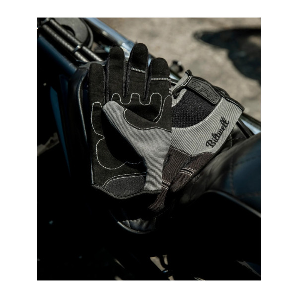 Кросові рукавички Biltwell Moto сірі-чорні