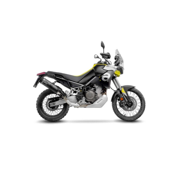 Вихлопна система LeoVince LV ONE EVO BLACK EDITION Slip-On, нержавіюча сталь для Aprilia Tuareg 660 (22-24)