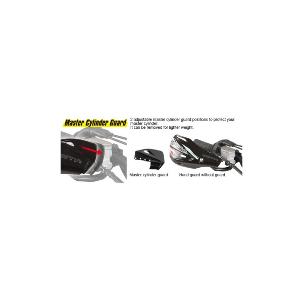 Гандбарі Zeta для Honda CRF250L / CRF300L / RALLY (21-) червоні