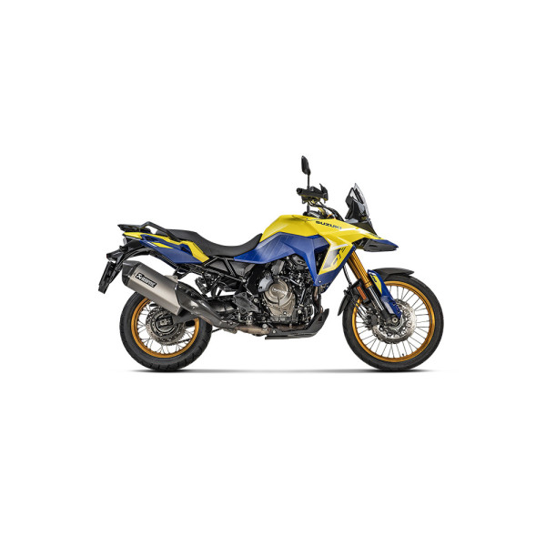 Глушник мотоцикловий Slip-On Line Титан + Вуглецеве волокно Akrapovič Suzuki V-Strom 800 (24-)/ DE (23-)