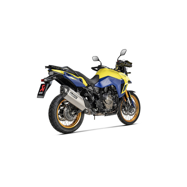 Глушник мотоцикловий Slip-On Line Титан + Вуглецеве волокно Akrapovič Suzuki V-Strom 800 (24-)/ DE (23-)