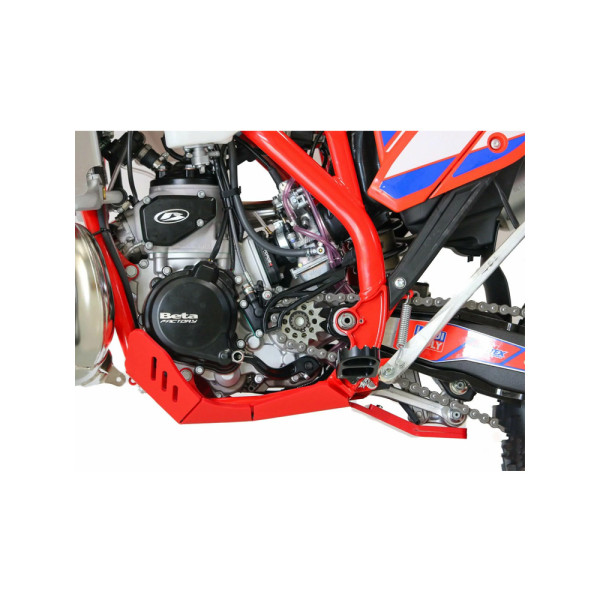 Плита під двигун AXP Racing Xtrem Beta RR 250/300/Racing (24-), 250RR/300RR XPRO (25-) з захистом підйомника червона