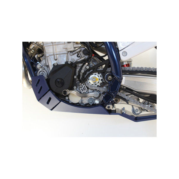 Плита під двигун Xtrem AXP Racing Husqvarna FC450, FX450 (23-), FE450/FE501/S/W (24-) синя з захистом підйомника