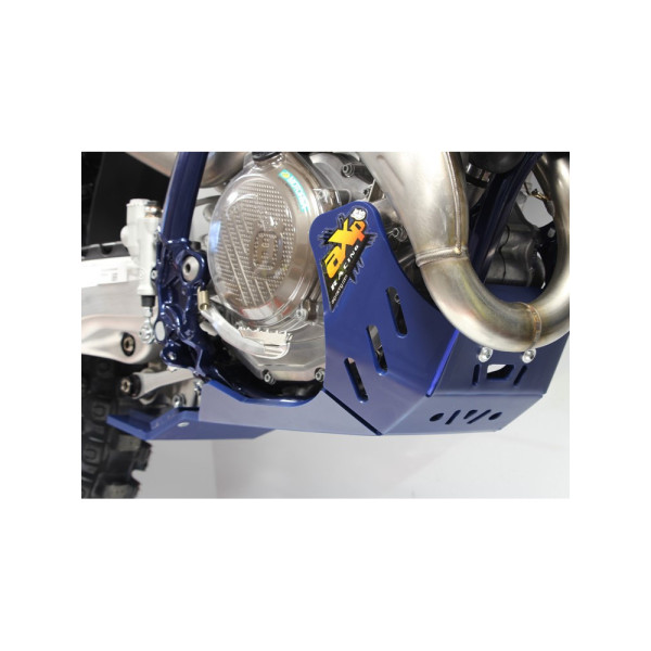 Плита під двигун Xtrem AXP Racing Husqvarna FC450, FX450 (23-), FE450/FE501/S/W (24-) синя з захистом підйомника