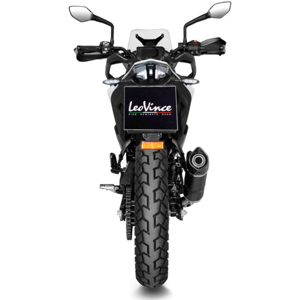 Вихлопна система LeoVince LV One Evo Black Edition Slip-On, Нержавіюча сталь для KTM 390 Adventure 20-24