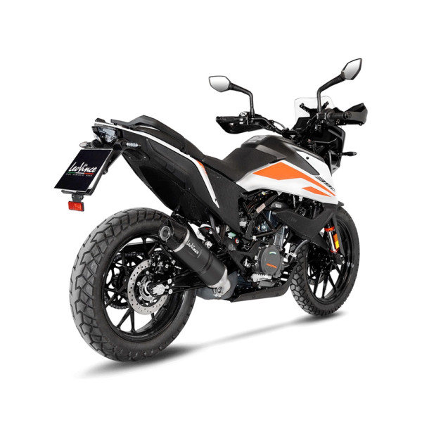 Вихлопна система LeoVince LV One Evo Black Edition Slip-On, Нержавіюча сталь для KTM 390 Adventure 20-24